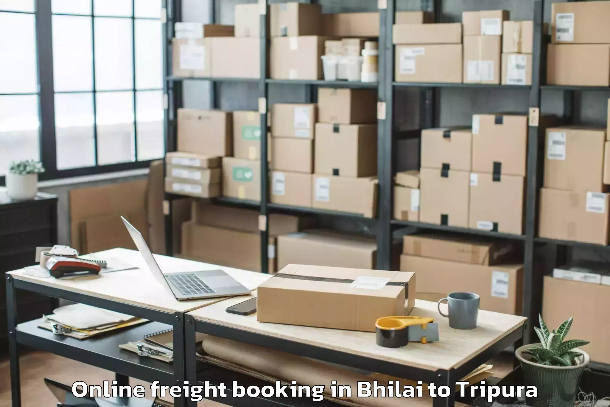 Affordable Bhilai to Panisagar Online Freight Booking